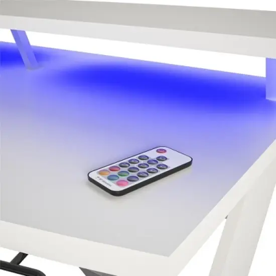 GDFStudio Bertram Modern 53.6" Gaming Desk with Metal Legs image {6}