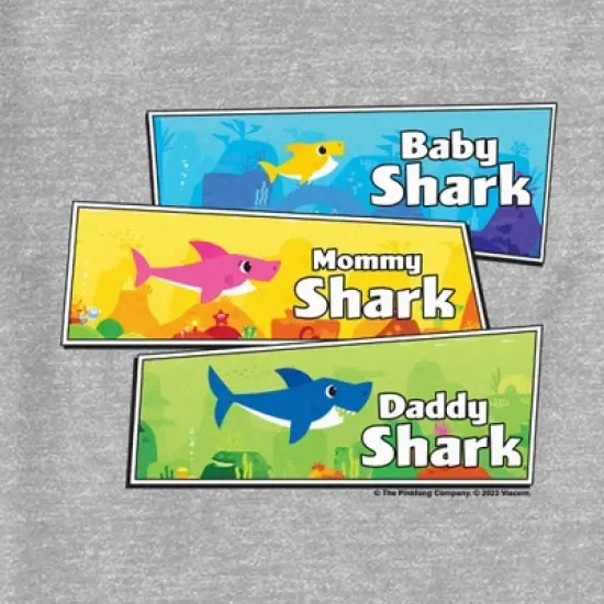 Toddler's Baby Shark Family Panels T-Shirt image {1}