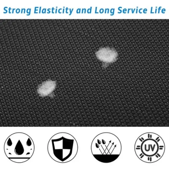 Kids Trampoline with Safety Fence Netting, Ladder and Wind Stakes - ModernLuxe image {7}