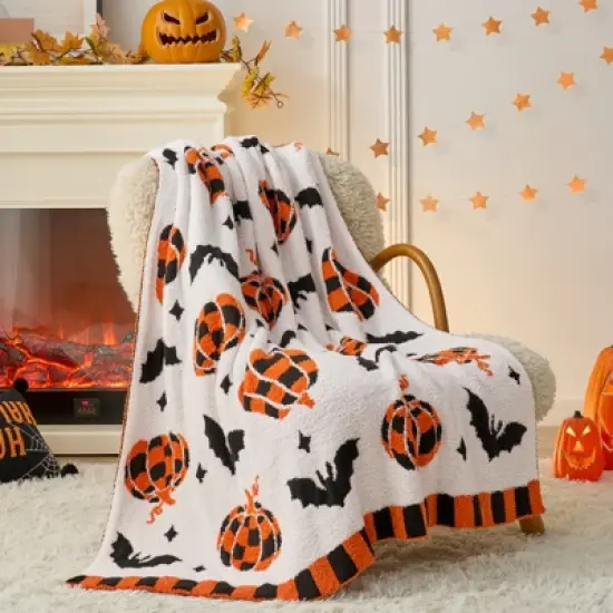 Snuggle Sac Ultra-Soft Halloween Throw Blanket, Seasonal Decorative Blanket 50*60" image {13}