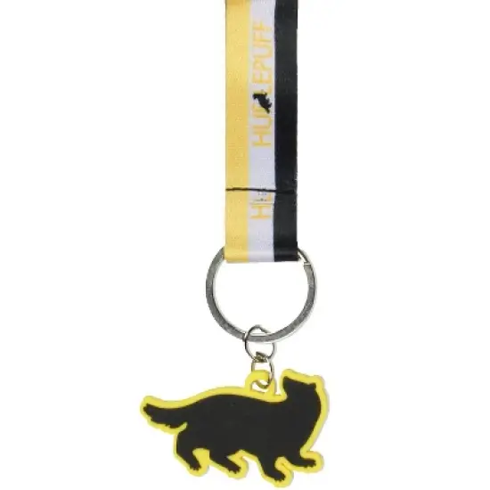 Harry Potter Lanyard Hufflepuff Wrist Strap Lanyard For Keys Keychains And Wallets image {1}