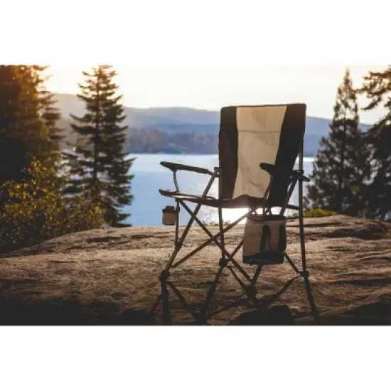 Oniva Big Bear Folding Camp Chair with Cooler XL - Black image {1}