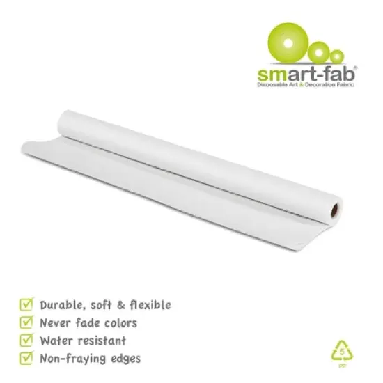 Smart-Fab&reg; Art & Decoration Fabric Roll, 24" x 18', White image {3}