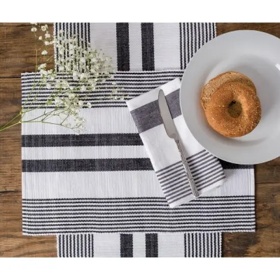 C&F Home Classic Stripe Woven Table Runner image {1}