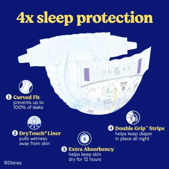 Huggies Overnites Diapers Jumbo Pack - Size 5 - 18ct image {9}