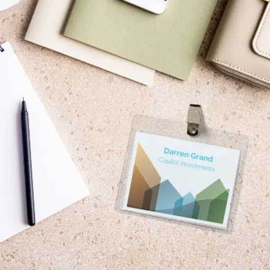 Avery Name Badges with Clips, 3" x 4", 50ct (74536) image {4}