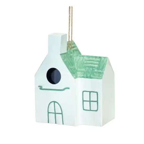 Hanging Metal Bird House Garden Decor (Set of 3) image {3}