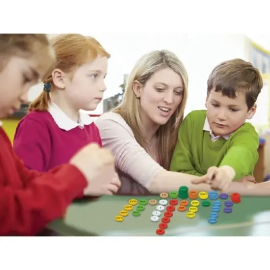 Sensational Math 10-Value Decimals to Whole Numbers Place Value Discs, 250 Discs image {3}