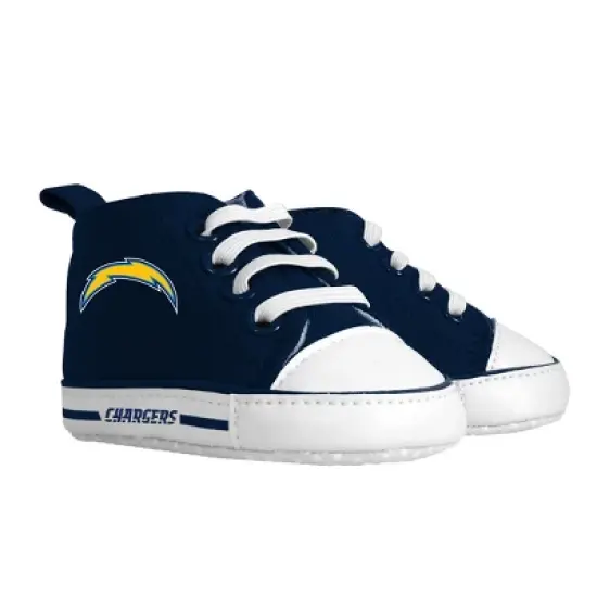 Baby Fanatic 2 Piece Bid and Shoes - NFL Los Angeles Chargers - White Unisex Infant Apparel image {1}