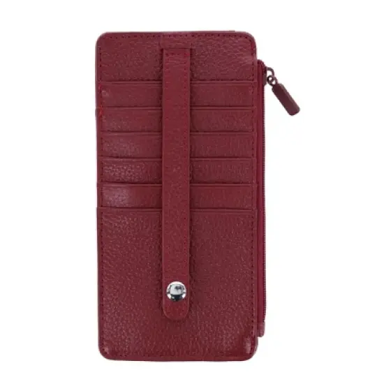 Buxton Women's Leather Thin Card Case Wallet image {4}