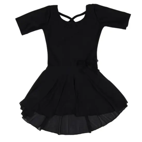 Leveret Girls Elbow Sleeve Skirt Leotard image {21}