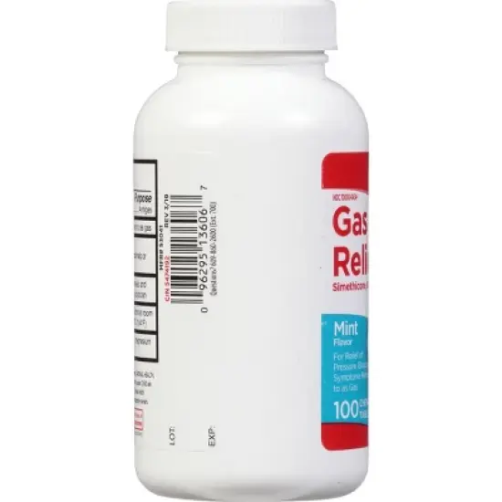 Leader 80 mg Mint Flavor Gas Relief Chewable Tablets 100 ea image {4}