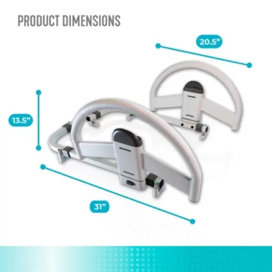 Stander EZ Click Bed Handle for Long-term Care Beds - Set of 2 image {6}