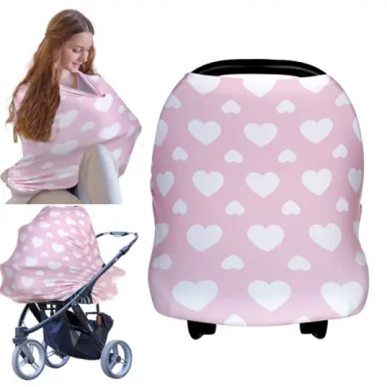 KeaBabies Baby Car Seat Cover, All-in-1 Nursing Cover, Car Seat Covers for Babies, Infant Car Seat Cover image {11}