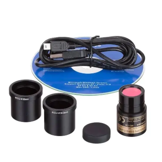 40X to 2500X Binocular Compound Microscope with Digital Camera and Interactive Software - AmScope image {5}