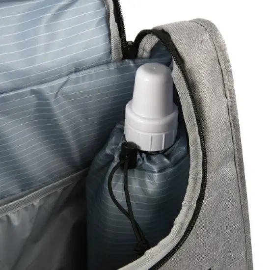 Fulton Bag Co. Expandable Messenger Backpack Diaper Bag - Gray image {4}