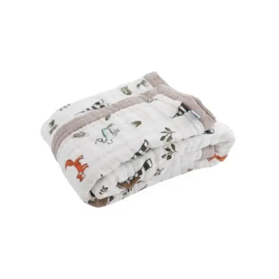 Little Unicorn Cotton Muslin Baby Receiving Quilt image {7}
