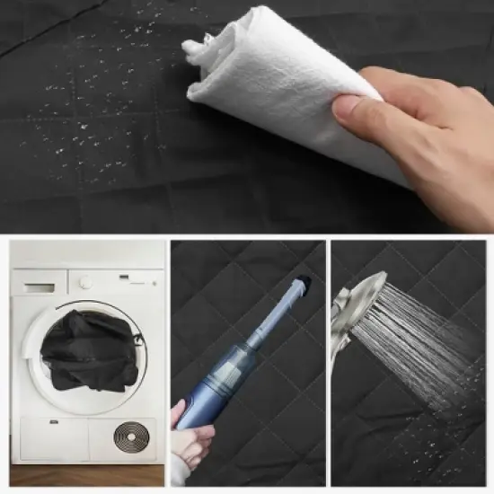 Unique Bargains Nonslip Washable Dog Car Seat Cover for Back Seat 1 Pc image {4}