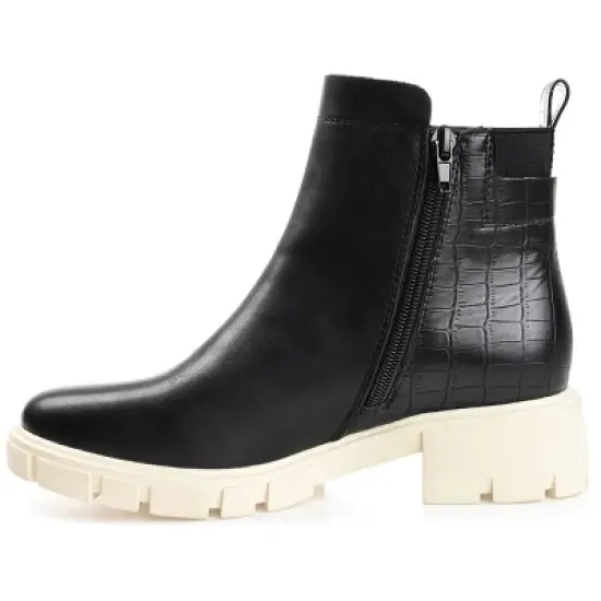 Journee Collection Womens Jeeva Tru Comfort Foam Inside Zip Block Heel Booties image {1}