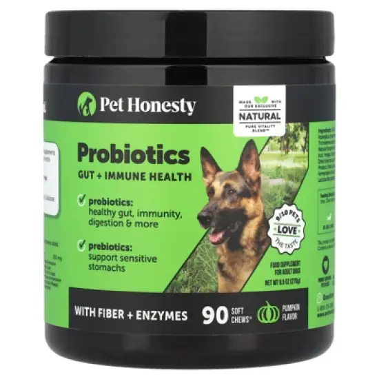 Pet Honesty Probiotics, For Adult Dogs, Pumpkin, 90 Soft Chews, 9.5 oz (270 g) image {4}