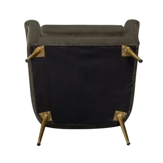 Carmine Luxe Arm Accent Chair with Brass Legs - Threshold&trade; image {5}