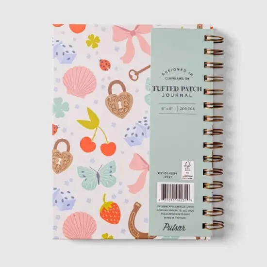 Pulsar Eco Products Tufted Patch Journal Coquette Toss image {1}