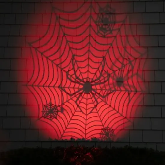 Northlight Spiderweb with Falling Spiders Halloween Outdoor Light Projector - 7" image {1}