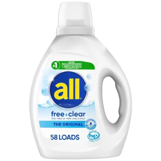 All Ultra Free Clear HE Liquid Laundry Detergents image {10}