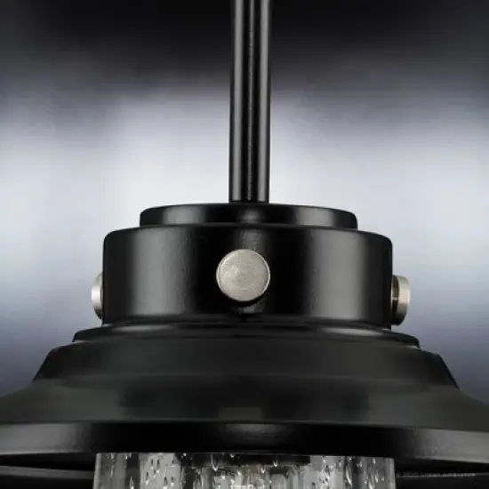 Urban Ambiance Luxury Coastal Outdoor Pendant 8''H x 9''W,  Midnight Black Finish,  Santa-Ana Collection, UHP1321 image {4}