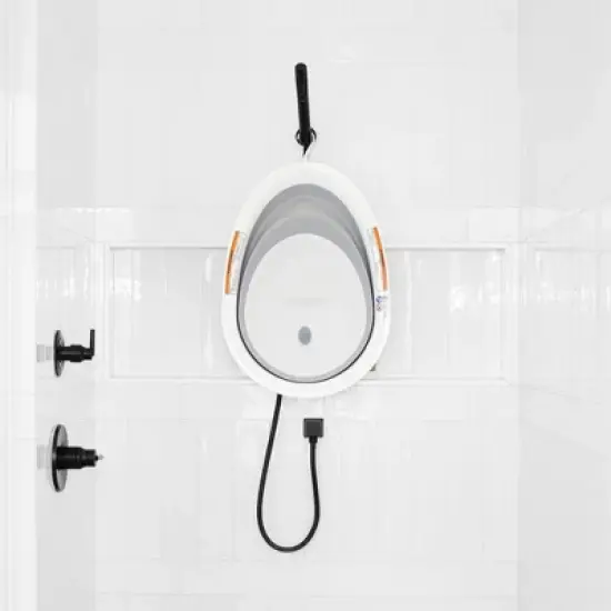 Boon Naked 2-Position Collapsible Baby Bathtub for Infants and Toddlers - Gray image {6}