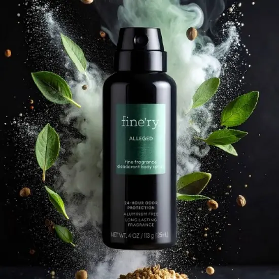 fine'ry. Men's Deodorant Spray - Alleged - 4oz image {1}
