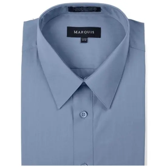 Marquis Men's Long Sleeve Slim Fit Dress Shirt image {15}