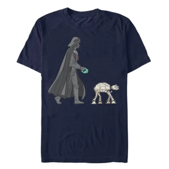 Men's Star Wars Darth Vader AT-AT Walking the Dog T-Shirt image {9}