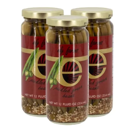 Ely Farms 12 oz Pickled Green Beans - Pack of 3 image {7}