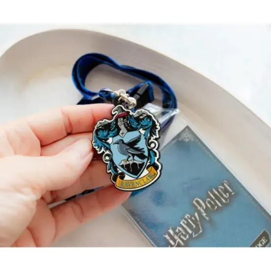 Silver Buffalo Harry Potter Ravenclaw 22-Inch Lanyard With ID Badge Holder and Crest Charm image {4}
