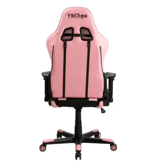 Gaming Chair with High Back Racer Style Adjustable Armrests and Lumbar Pillow for Long Hours Sitting -3irtyhousy image {6}