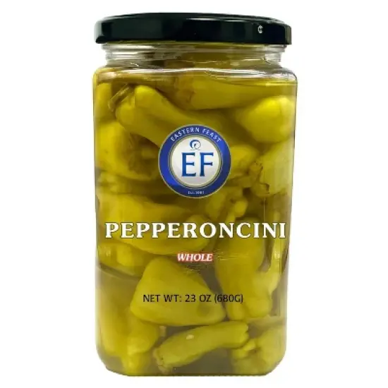 Eastern Feast - Whole Pepperoncini, Mild, 23 oz (680g) image {3}