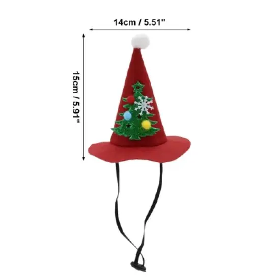 Unique Bargains Halloween Pet Headwear 5.91"x5.51" Red 1 Pc image {3}