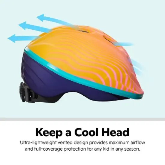 Schwinn Classic Waves Toddler Helmet - Orange/Pink image {10}