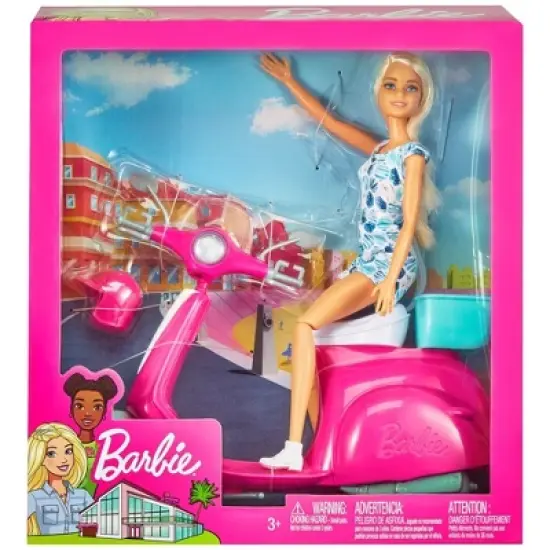 Barbie Doll & Scooter Playset image {3}