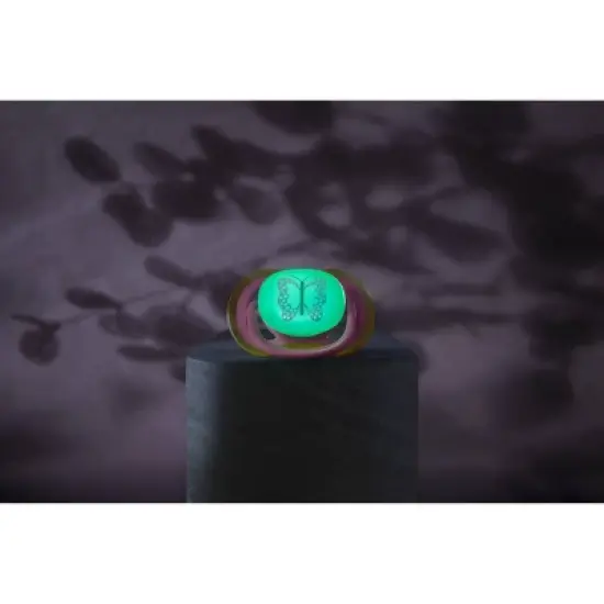 Philips Avent Ultra Air Pacifiers 6-18m - Pink/Butterfly Day+Night - 3pk image {3}