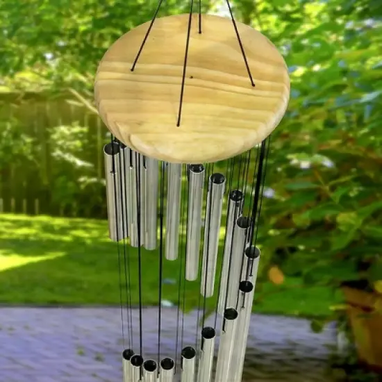 Sorbus Wind Chimes - Tubular Decorative Outdoor Garden Accent with Soothing Musical Bell Sounds - Great for Memorial, Home, Deck, Patio, or Garden image {7}