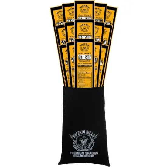 Buffalo Bills 15-Piece Venison Stick Black Velour Gift Bag (15 wrapped 1oz Venison sticks) image {5}