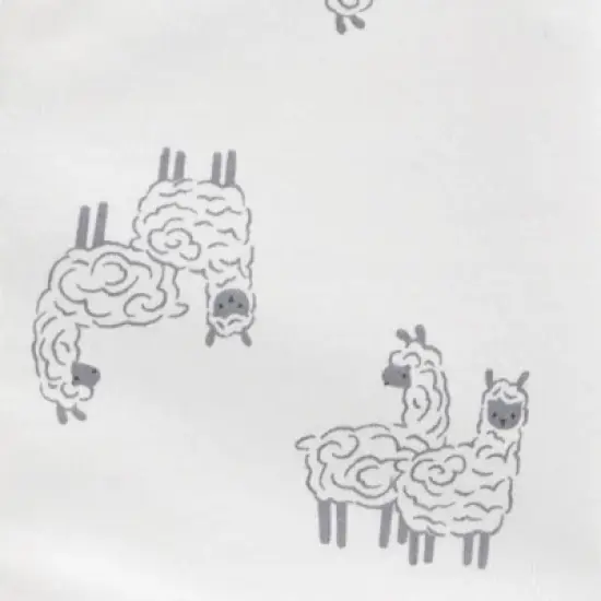 Carter's Just One You&reg; Baby 4pc Llama Pajama Set - White/Gray image {2}