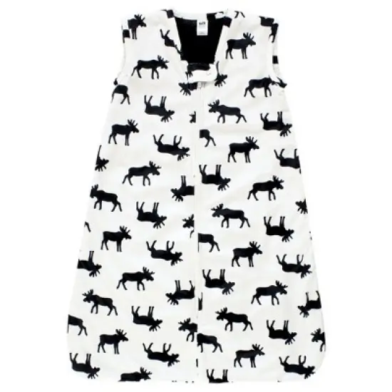 Hudson Baby Plush Faux Fur Sleeping Bag, Wearable Blanket, Moose image {2}