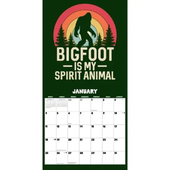 Willow Creek Press 2026 Bigfoot Wall Calendar image {2}