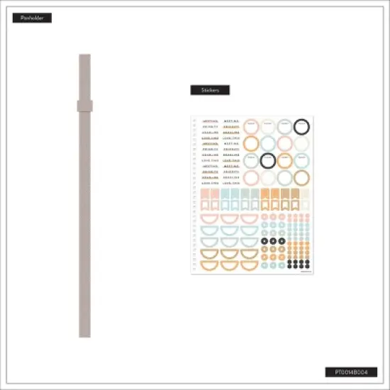 Happy Brands Organized July 2025 - June 2026 Weekly/Monthly Planner 9.37"x11.12" Soft Summer image {10}