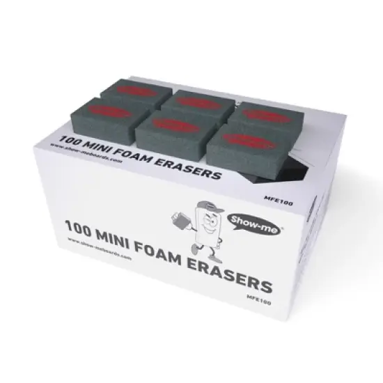 Show-me&reg; Bulk Box of 100 x A4 Lined/Plain Lapboards, with Pens, Erasers, Cleaner image {3}