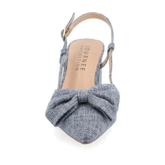 Journee Collection Womens Tailynn Sling Back Block Heel Pumps image {5}