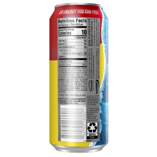 C4 Smart Energy Hawaiian Punch Performance Energy Drink - 16oz image {7}